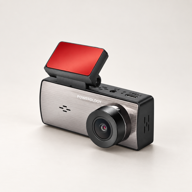 Powerology Dual Recording Dash Camera - Black