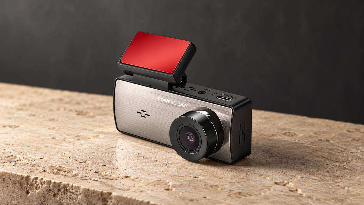 GREY Studio editorial | Powerology Dual Recording Dash Camera - Black | PDCAM2K1