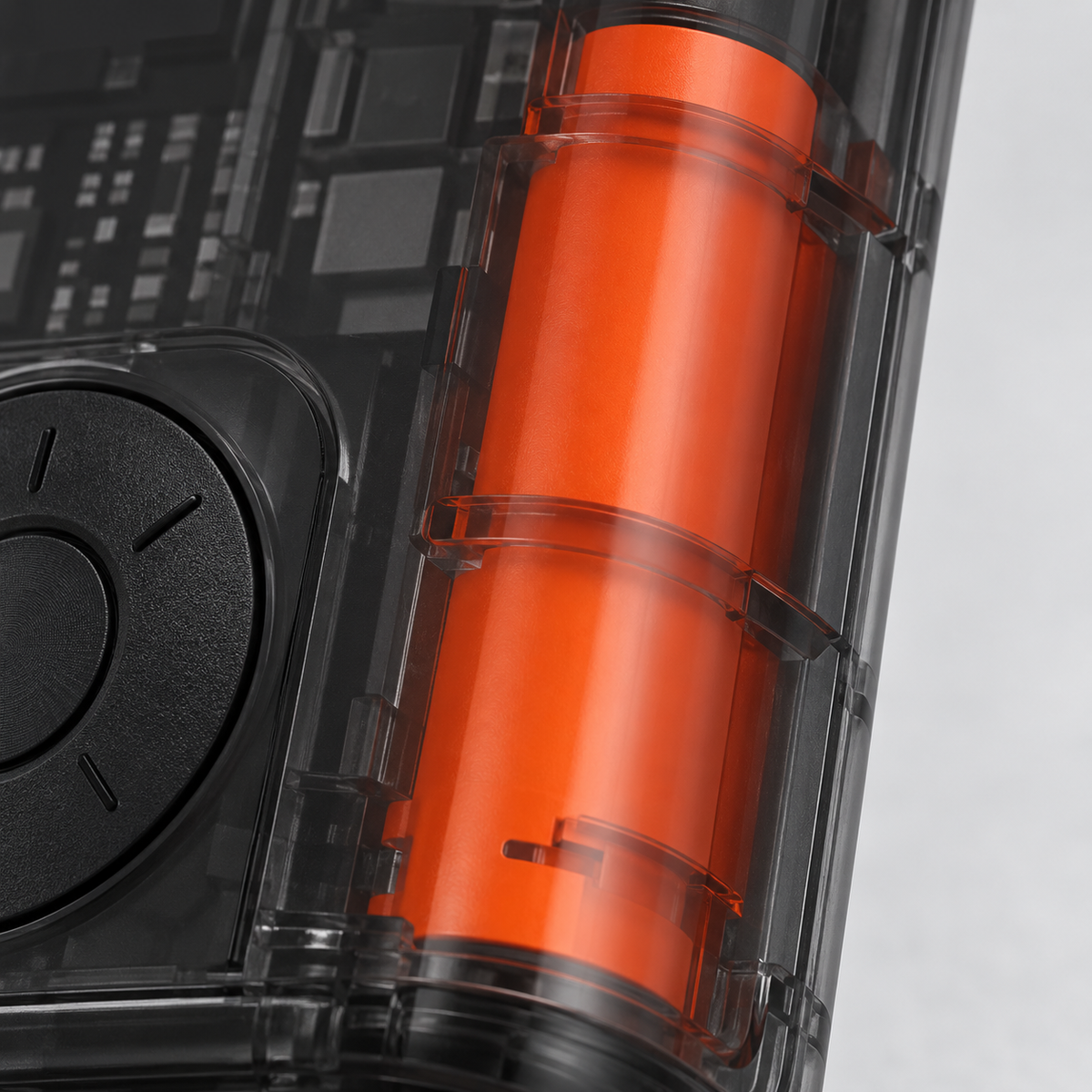 GREY Studio detail | Porodo Vyrox Car Tire Inflator with Real-Time Pressure Display - Black | PDGA05BK