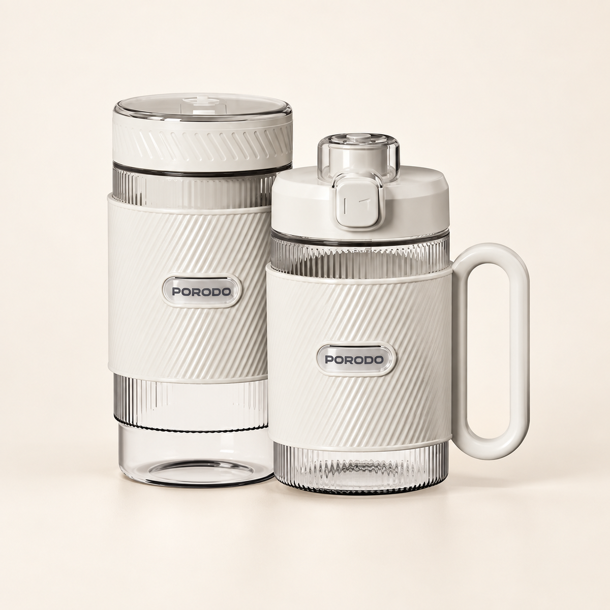 GREY Studio catalog | Porodo Lifestyle Portable Dual-Cup Smoothie Blender - White | PDGCZ0710WH