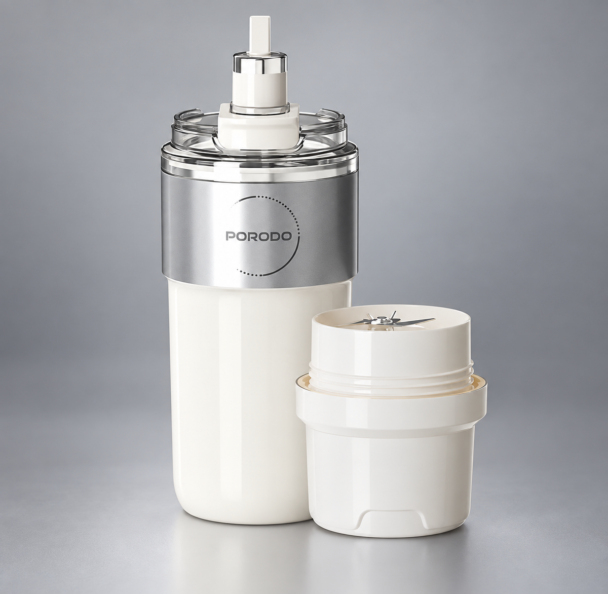 GREY Studio detail | Porodo Lifestyle Vacuum-Insulated Stainless Blender Cup - White | PDGCZK378WH