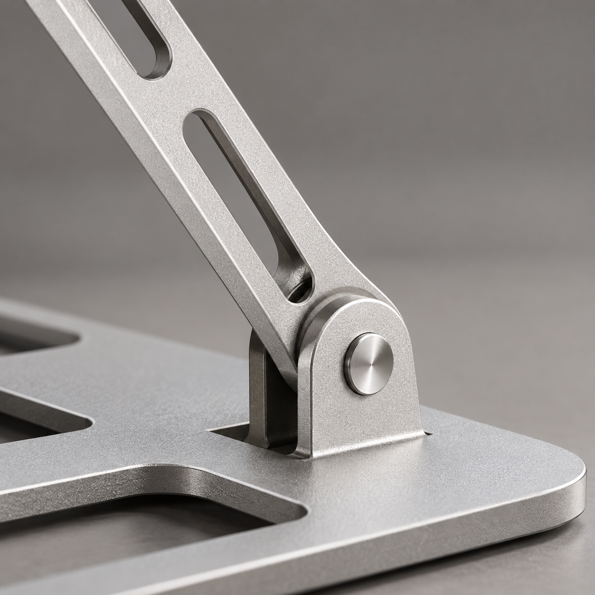 GREY Studio detail | Porodo Smart Folding Multi-Device Stand - Silver | PDHSM09SL