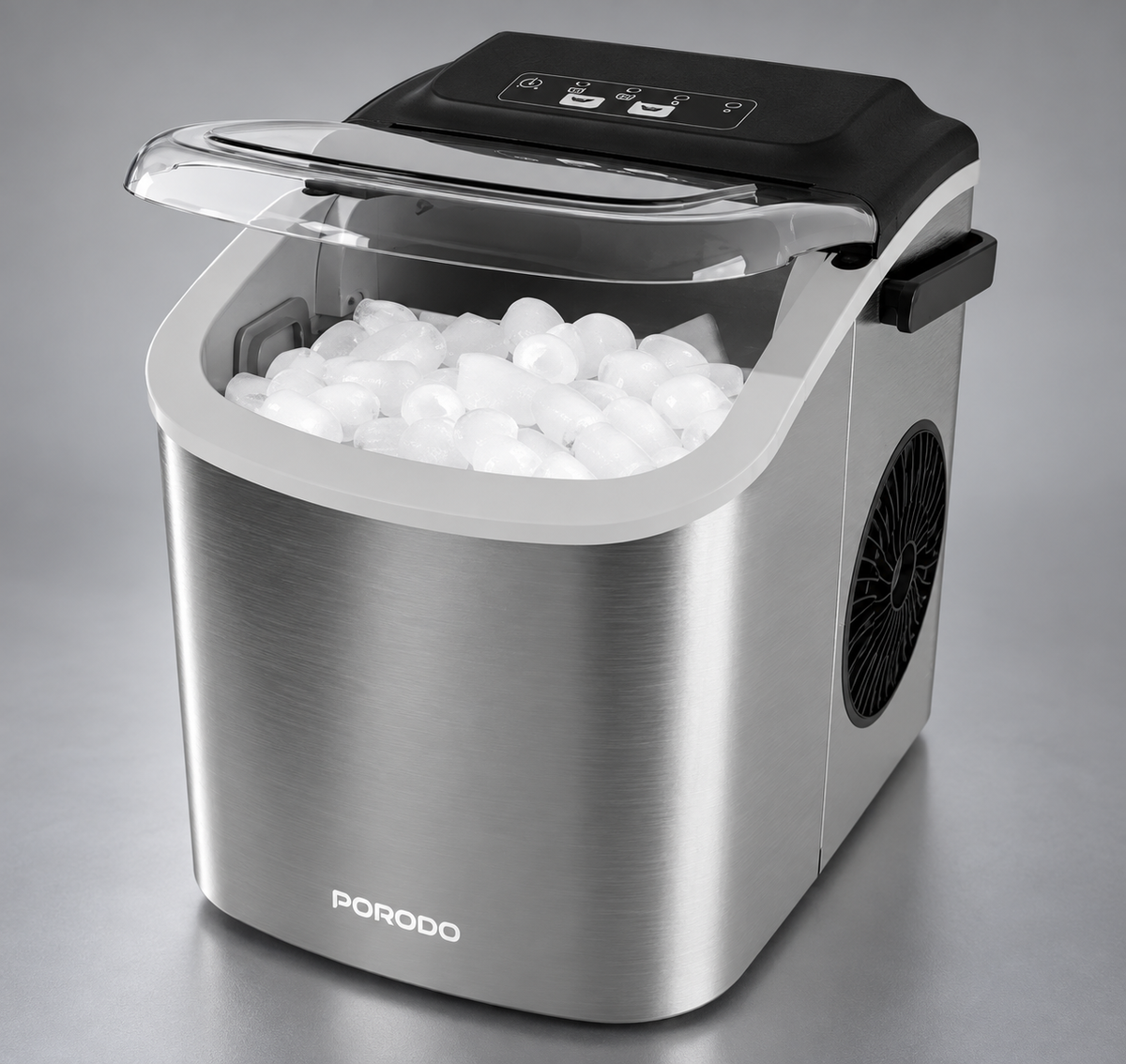 GREY Studio detail | Porodo Lifestyle Instant Bullet Ice Maker - Silver | PDHZB12SL