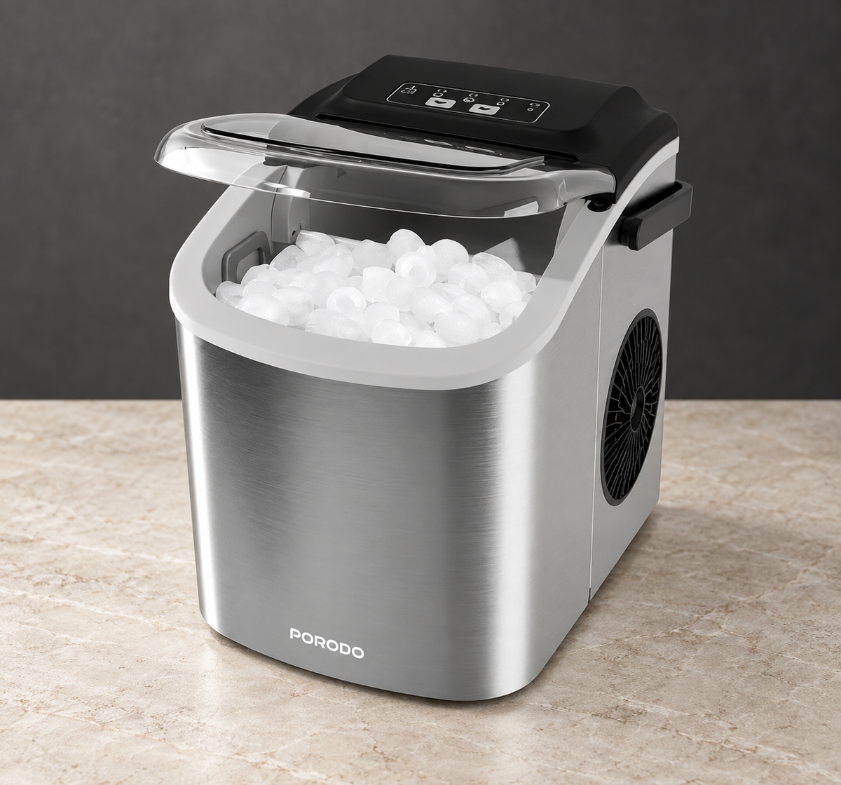 GREY Studio editorial | Porodo Lifestyle Instant Bullet Ice Maker - Silver | PDHZB12SL