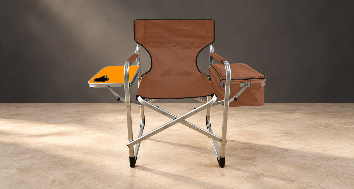 GREY Studio editorial | Porodo Lifestyle Outdoor Folding Director Chair - Brown | PDLFST137BR