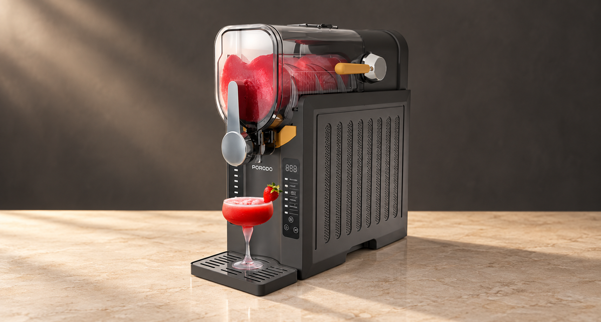 GREY Studio editorial | Porodo Lifestyle Multi-Function Slushie Maker - Black | PDLFST143BK