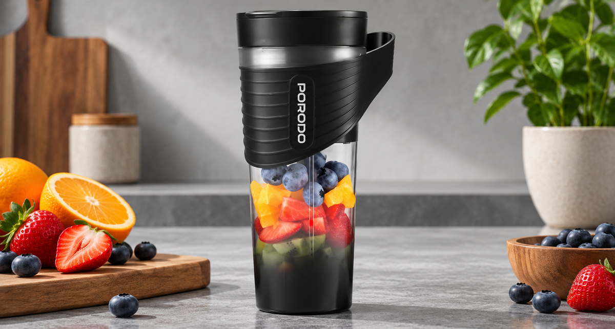 GREY Studio lifestyle | Porodo Lifestyle Freshmix Portable Blender - Black | PDLFST204BK