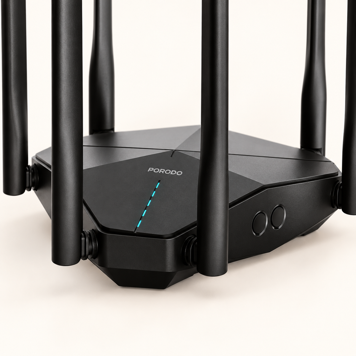 GREY Studio detail | Porodo Dual Band Portable Wi-Fi Router - Black | PDLFST207BK