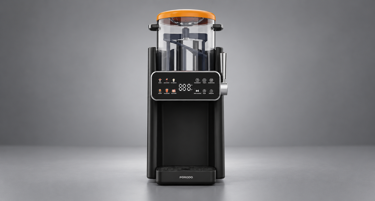 GREY Studio detail | Porodo Lifestyle Frapp� Ice Cream & Slushie Maker with Multi-Texture Ice Maker - Black & Orange | PDLFST2506BKOG