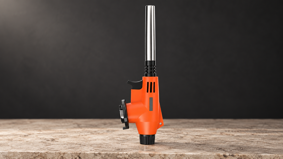 GREY Studio editorial | Porodo Lifestyle Flamemaster Butane Gas Lighter with Piezo Ignition - Black | PDLFST930BK