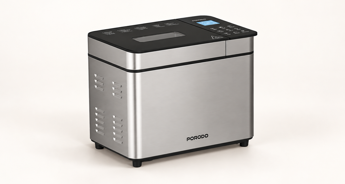 GREY Studio catalog | Porodo Lifestyle Khabaz Stainless Steel Automated Bread Maker with 25 Preset Programs - Black | PDLFSTBM9SLBK