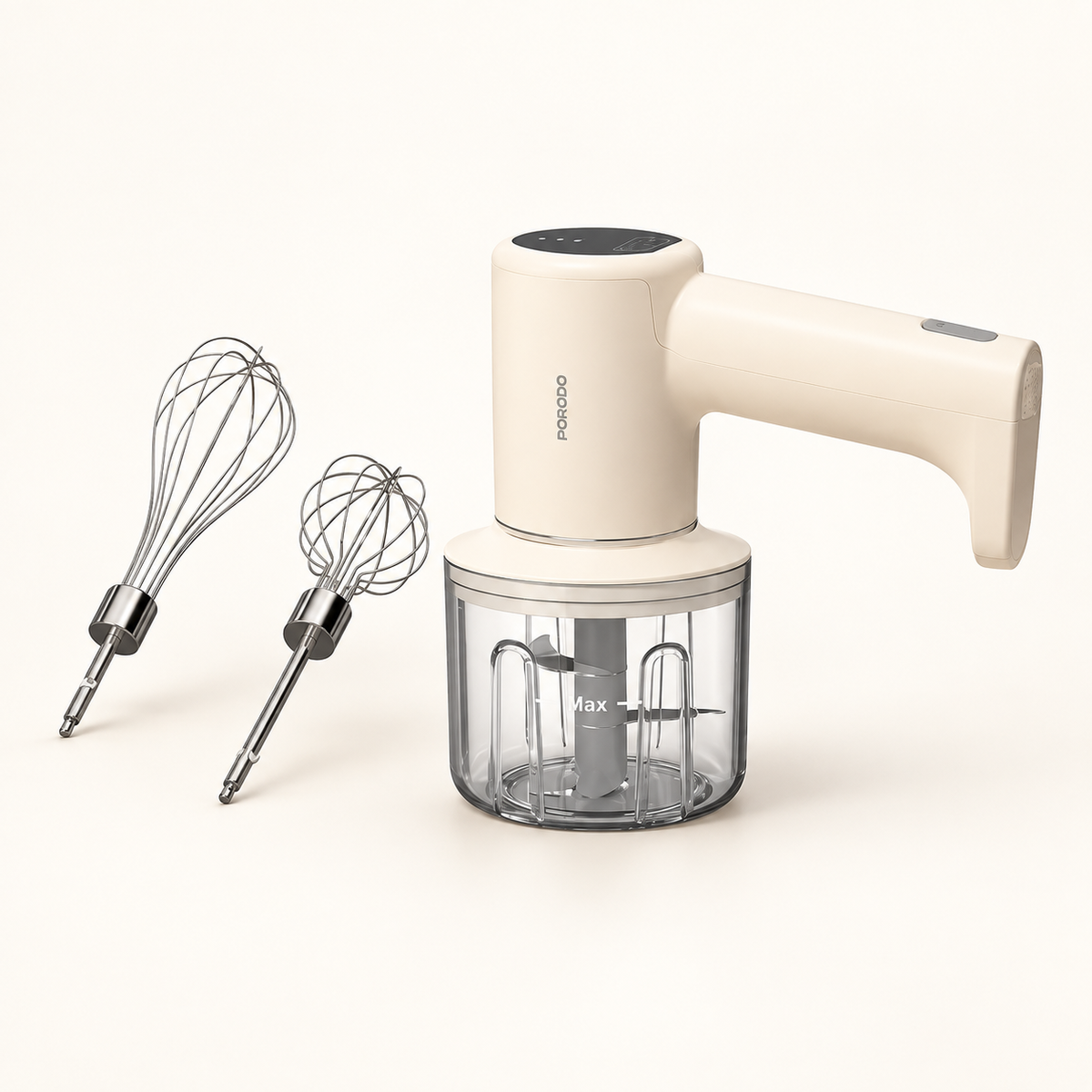 GREY Studio catalog | Porodo Lifestyle Multi-Function Rechargeable Hand Blender - Beige | PDLFSTBP70BG