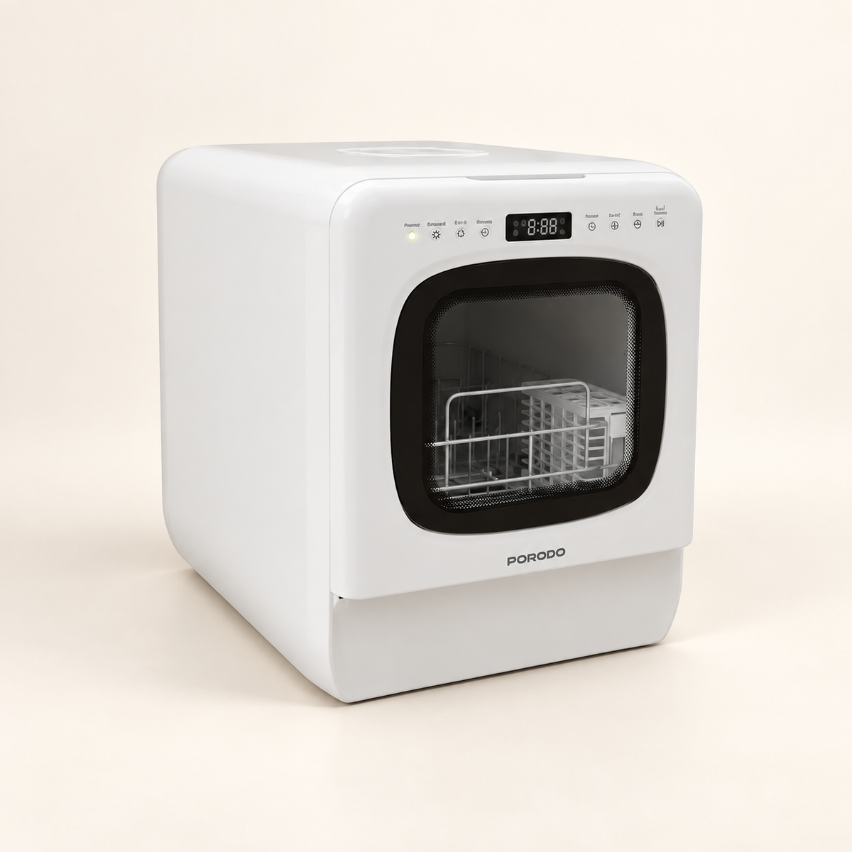 GREY Studio catalog | Porodo Lifestyle Safi Countertop Dishwasher - White | PDLFSTC05WH