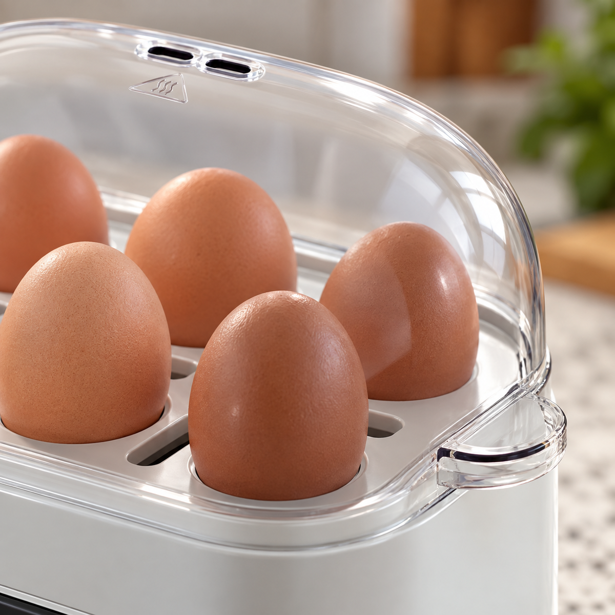 GREY Studio detail | Porodo Lifestyle Poacher Smart Electric Egg Boiler with Program Selector - White | PDLFSTEB808WH