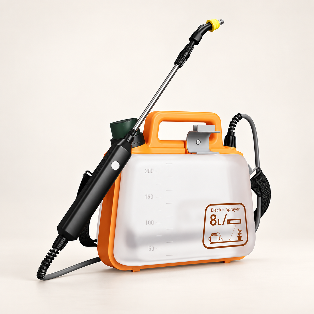 GREY Studio catalog | Porodo Lifestyle AquaSplash Electric Garden Sprayer with Dual Spray Modes - Orange | PDLFSTEWPOG