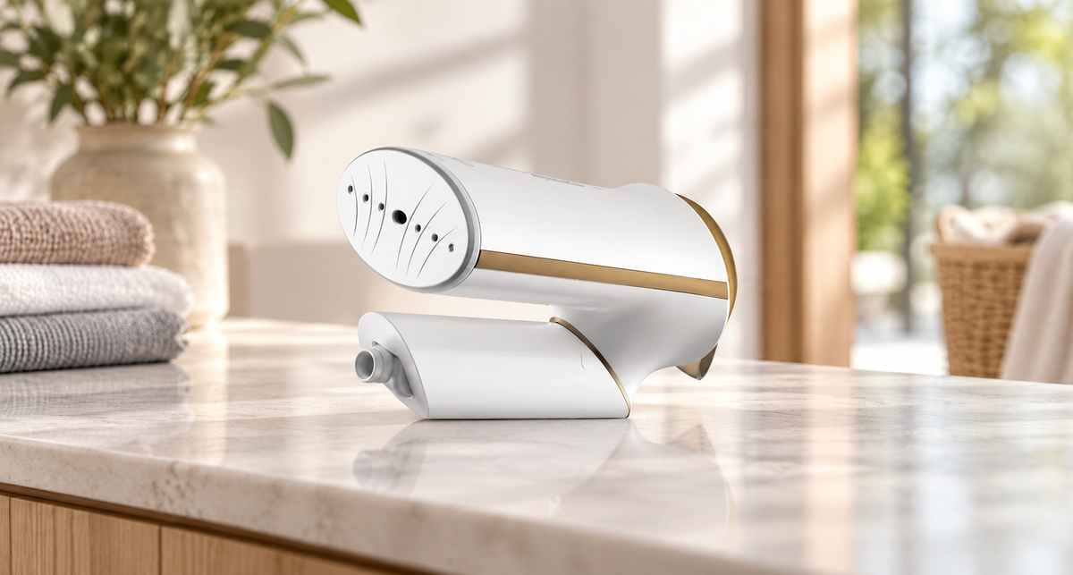 GREY Studio lifestyle | Porodo Lifestyle Thermia Mini Handheld Steamer - White | PDLFSTHG8023WH
