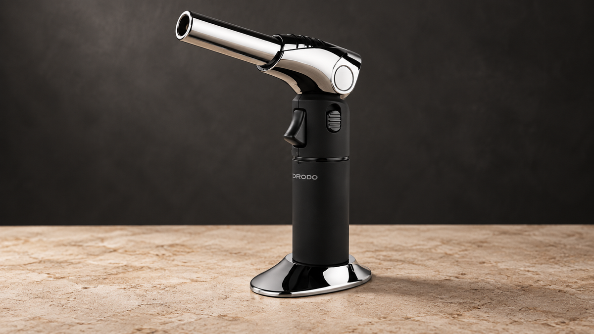 GREY Studio editorial | Porodo Lifestyle TurboFlare Rotating Flame Burner - Black | PDLFSTHRBGLBK