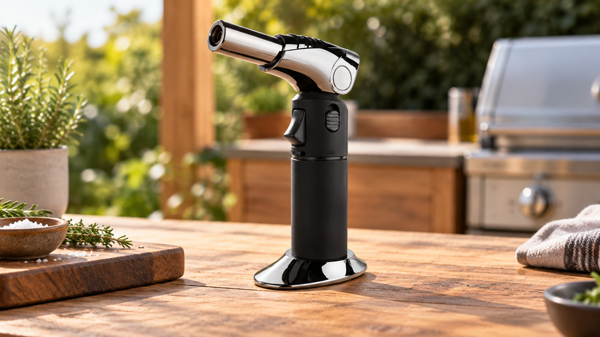 GREY Studio lifestyle | Porodo Lifestyle TurboFlare Rotating Flame Burner - Black | PDLFSTHRBGLBK