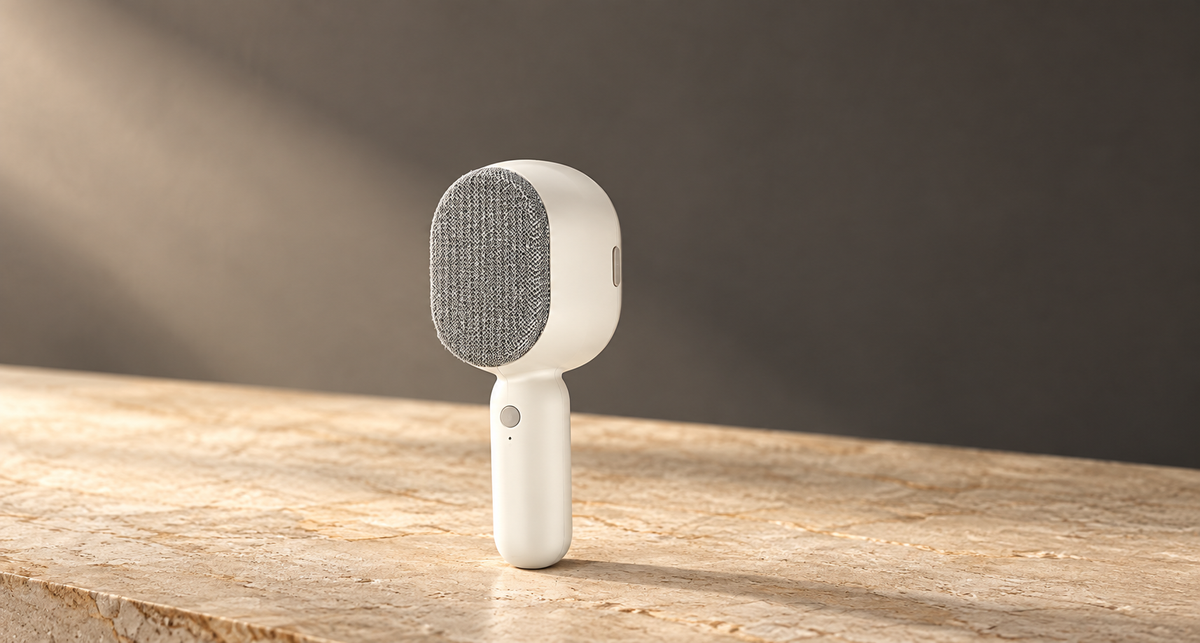 GREY Studio editorial | Porodo Lifestyle Clearweave 2-In-1 Lint Remover - White | PDLFSTJS31WH