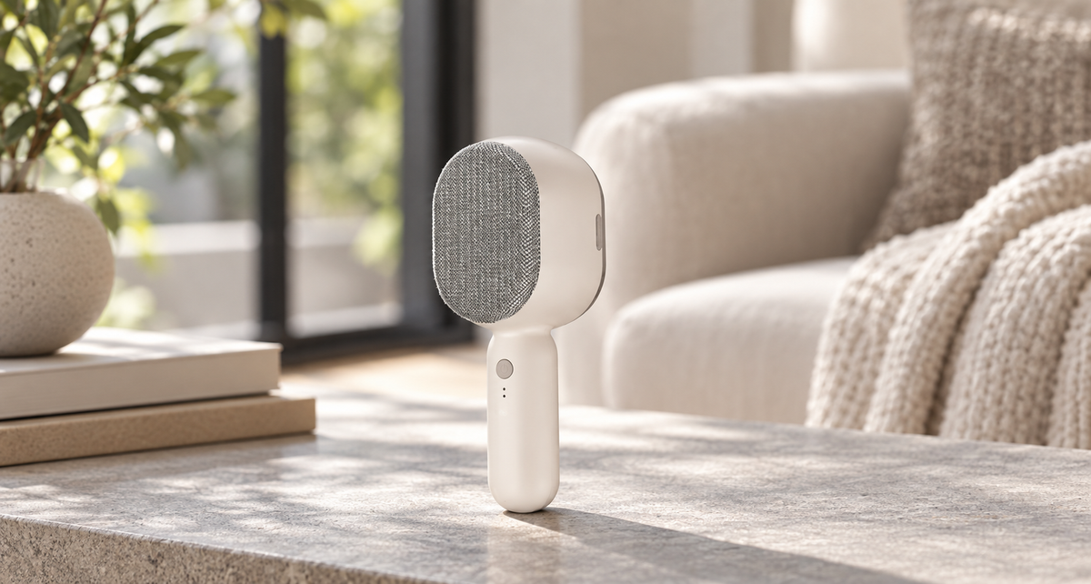 GREY Studio lifestyle | Porodo Lifestyle Clearweave 2-In-1 Lint Remover - White | PDLFSTJS31WH