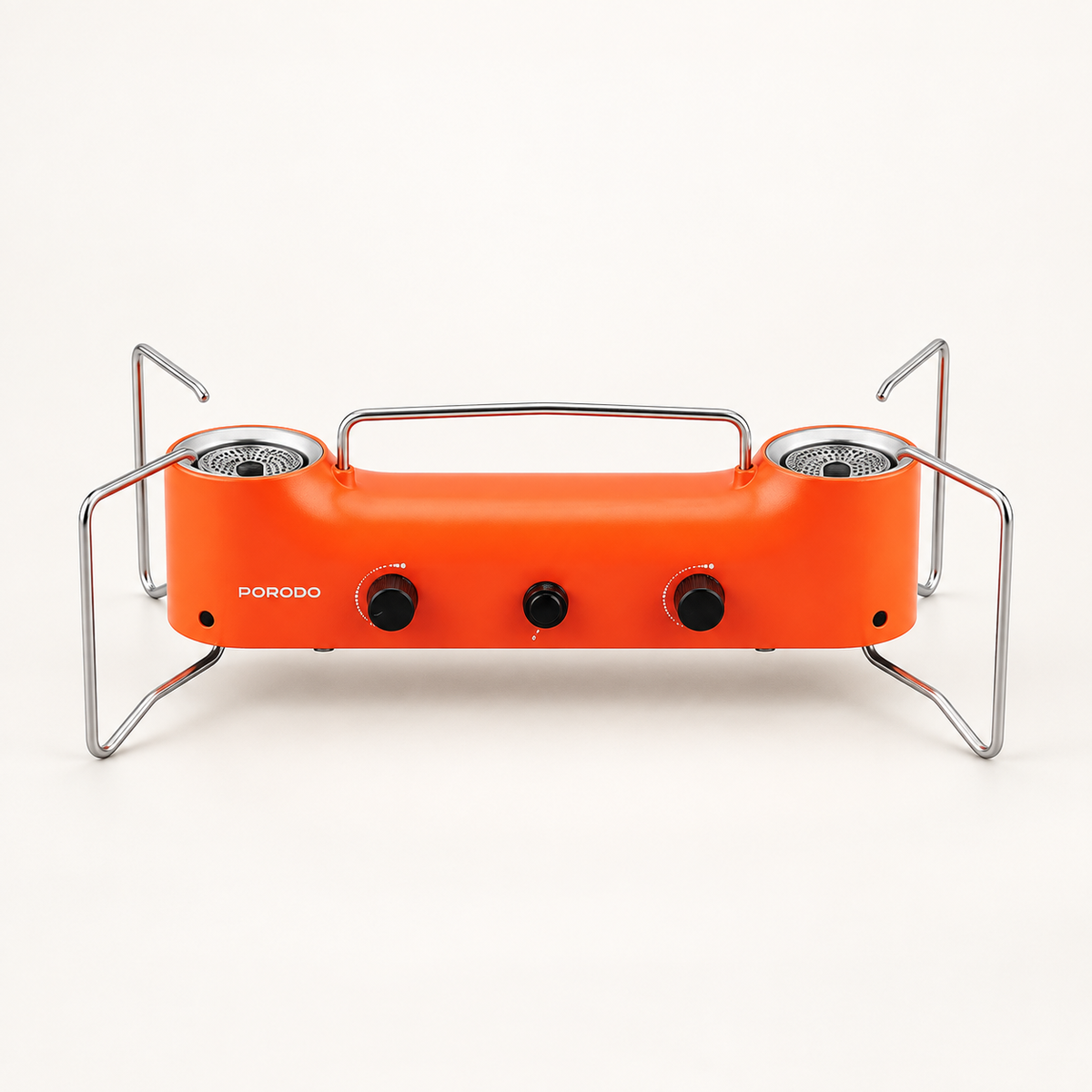 GREY Studio catalog | Porodo Lifestyle Dual Burner Camping gas Stove - Orange | PDLFSTJY02OR