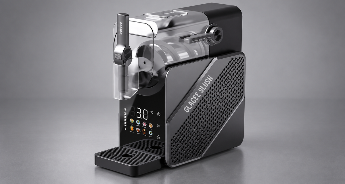 GREY Studio detail | Porodo Lifestyle Glacee 2-In-1 Slushie & Ice Cream Maker with Cooling Control Display - Black | PDLFSTXRJGY