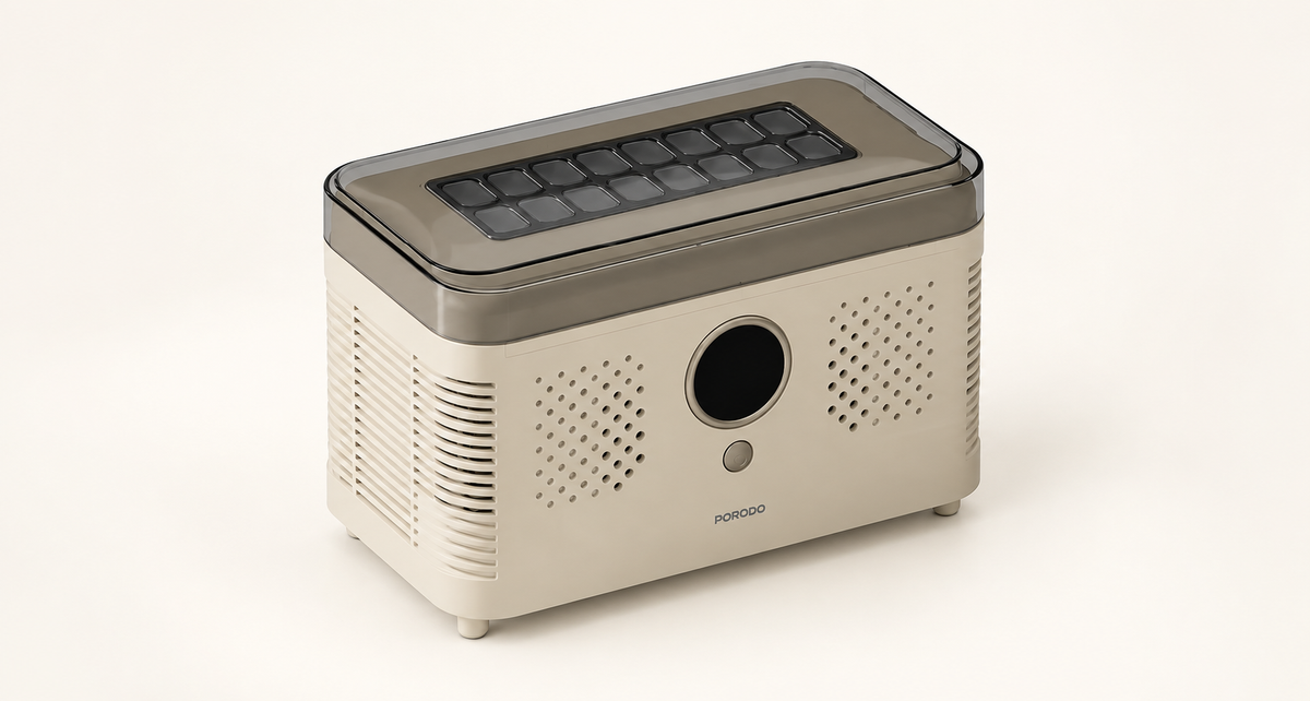 GREY Studio catalog | Porodo Lifestyle Frostiq Portable Ice Cube Maker - Beige | PDLFSTZBJ04BG