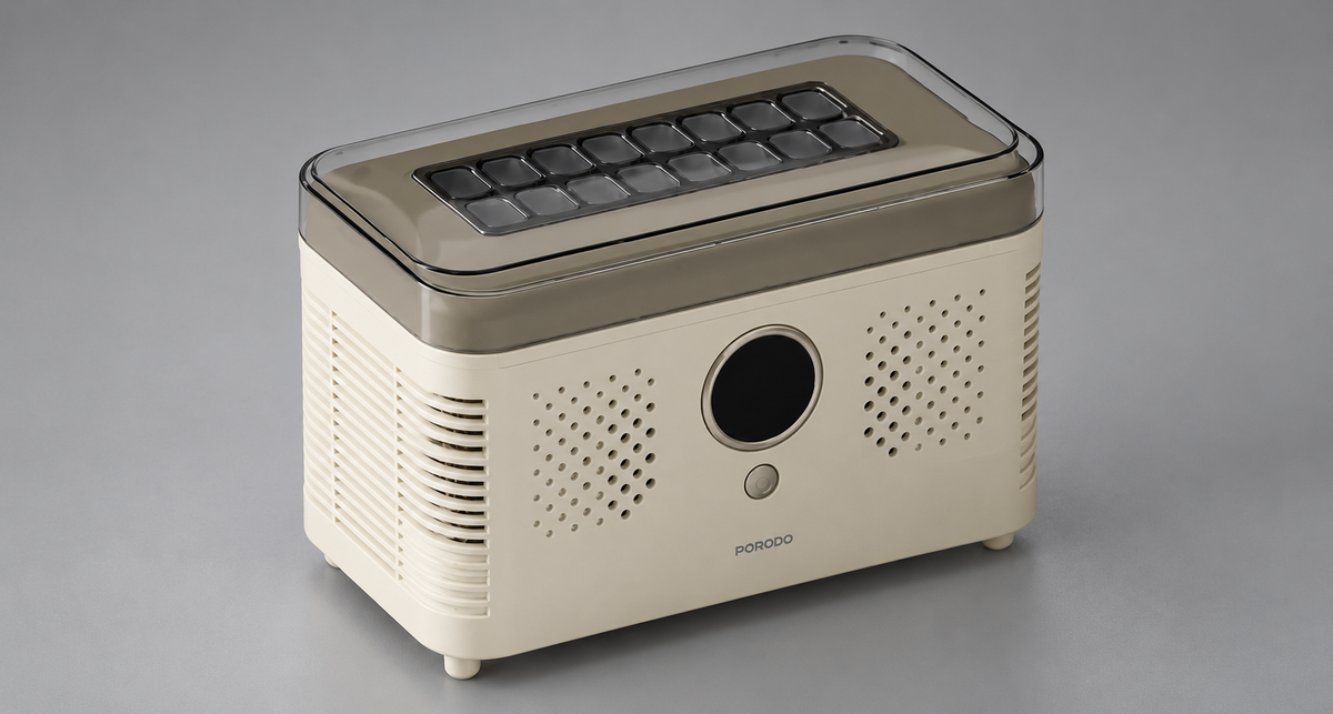 GREY Studio detail | Porodo Lifestyle Frostiq Portable Ice Cube Maker - Beige | PDLFSTZBJ04BG