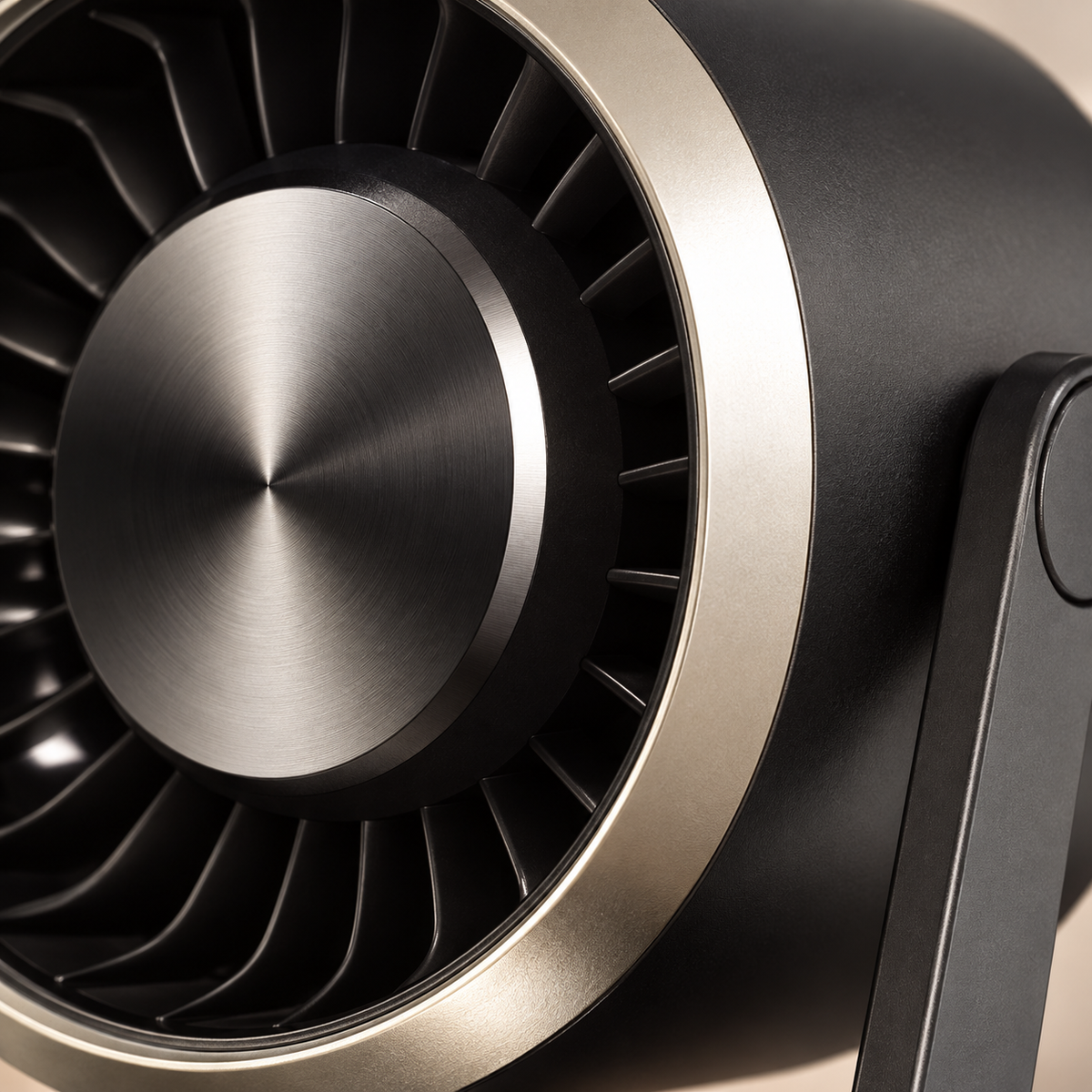 GREY Studio detail | Porodo Lifestyle Chillo Core Desktop Fan with LED Display - Black | PDLFSTZH37BK
