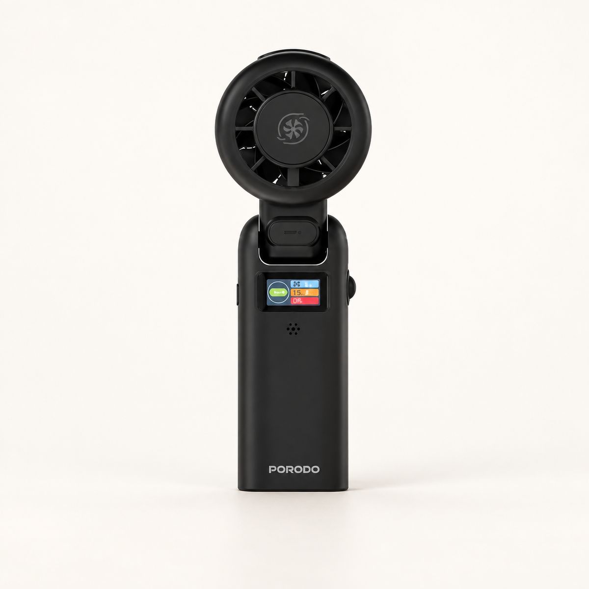 GREY Studio catalog | Porodo Lifestyle Chillo Bot AI Smart Voice Control Fan with mist Cooling Function - Black | PDLIG218BK