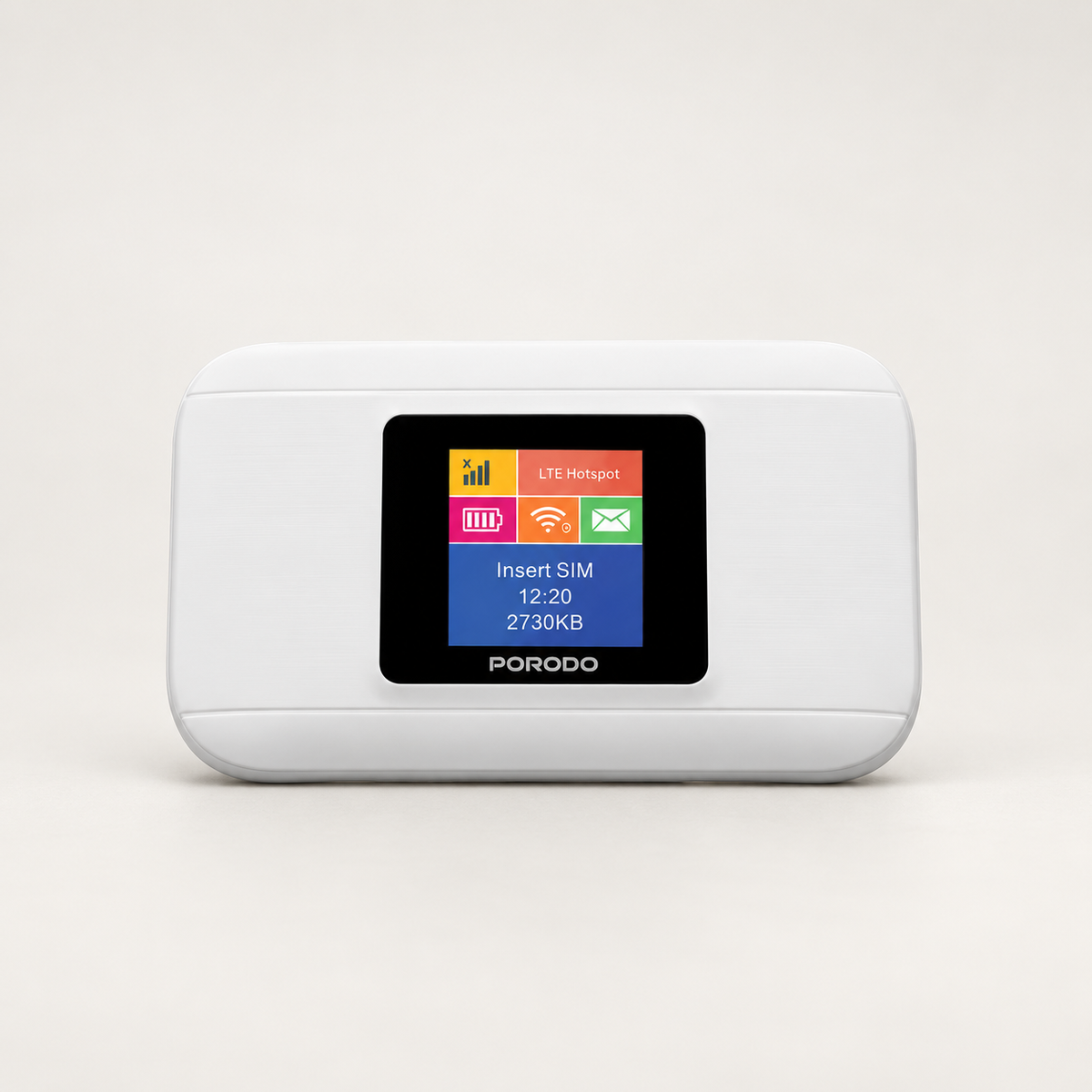 GREY Studio catalog | Porodo Nexfi 3000mAh 4g LTE Portable WiFi Router Multi-User Connection - White | PDM603WH