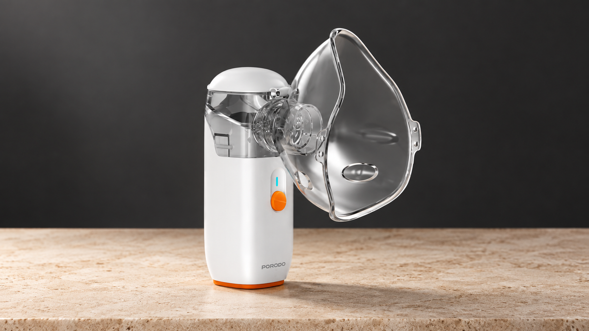 GREY Studio editorial | Porodo LiveOn Portable Rechargeable Nebulizer - White | PDN3WH