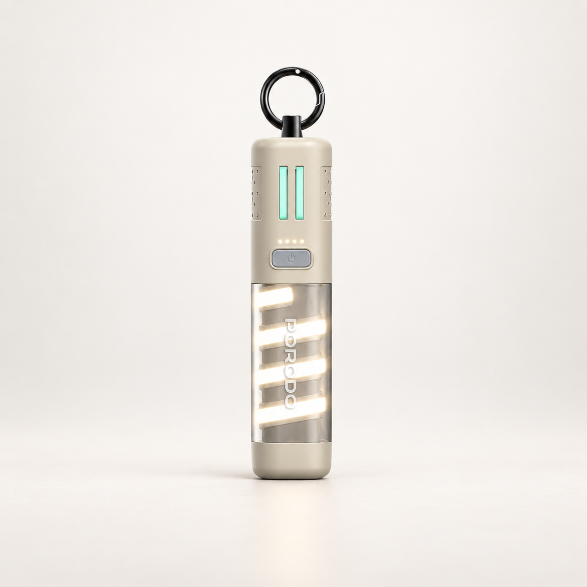 GREY Studio catalog | Porodo PowerBeam 5000mAh Power Bank with Built-In Flashlight - Khaki | PDNDC017KH