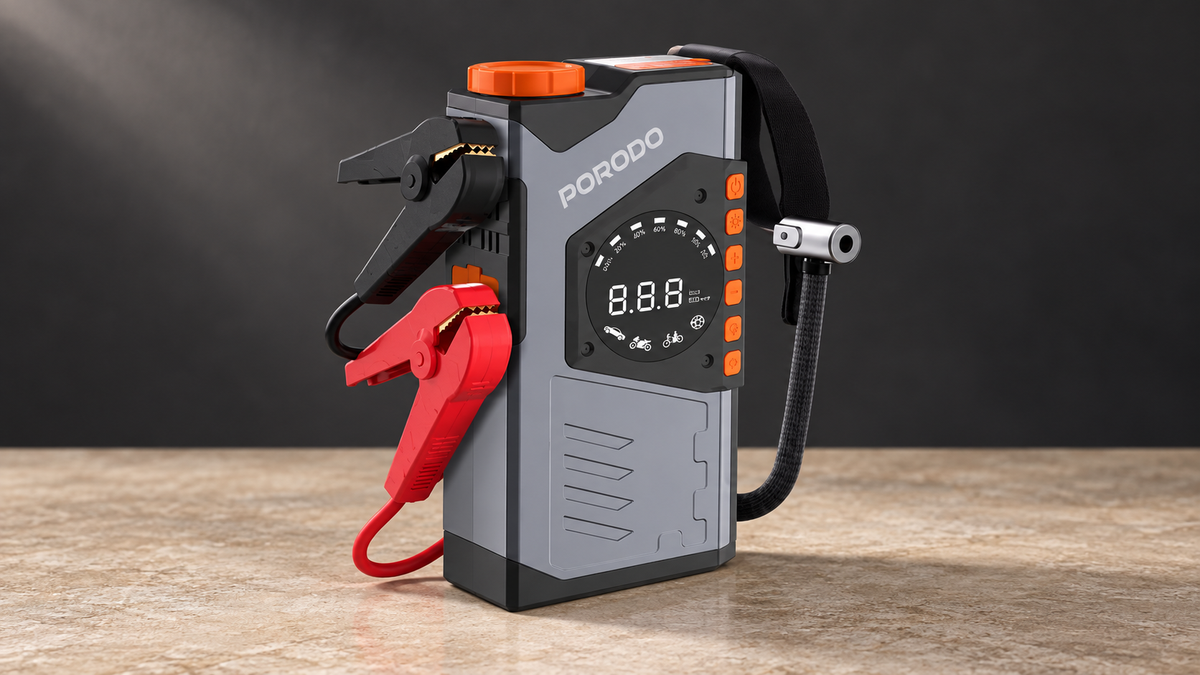 GREY Studio editorial | Porodo VoltBoost 10000mAh Compact Utility Tool - Gray | PDPBA10GY
