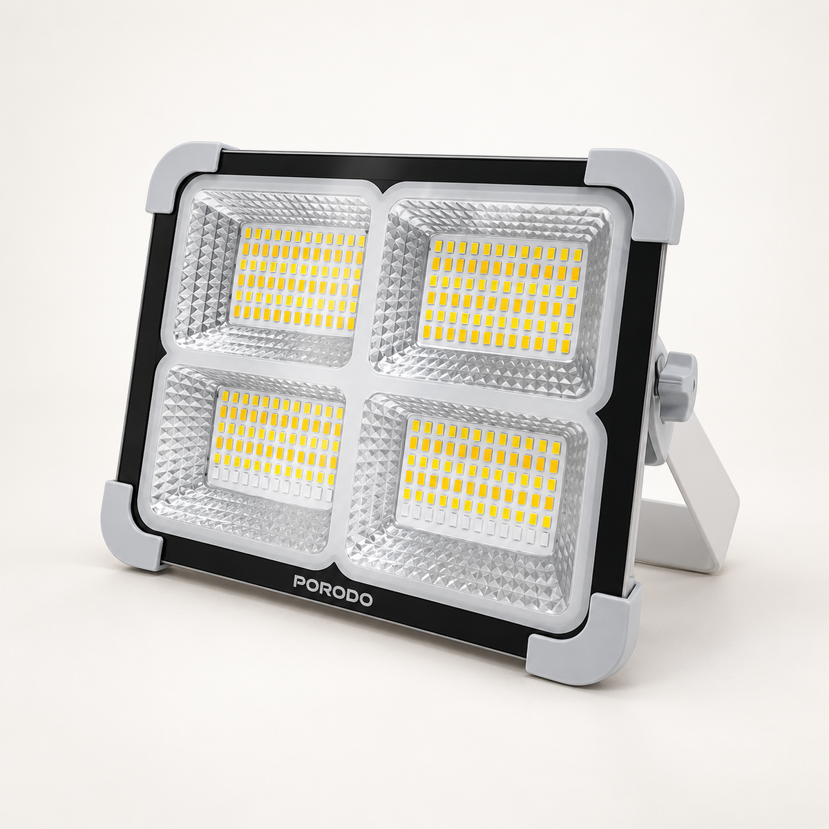 GREY Studio catalog | Porodo Lifestyle Sunlite Solar-Powered Rechargeable Outdoor LED Light - Grey | PDQTS100WH