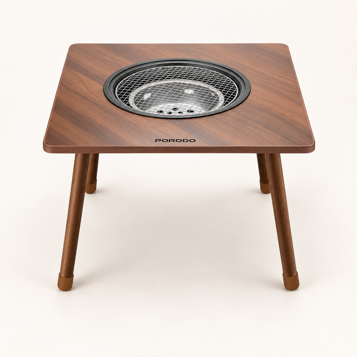 GREY Studio catalog | Porodo Lifestyle Multi-Purpose Outdoor Square Grill Table - Brown | PDSCT15BR