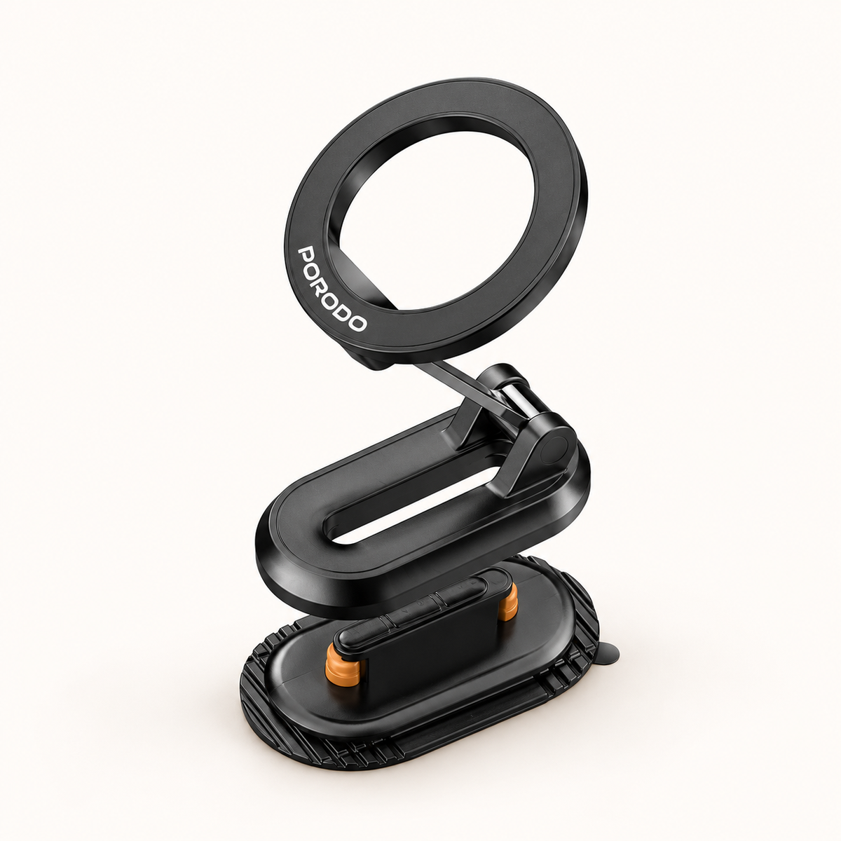 GREY Studio catalog | Porodo GripFold MagSafe Rotatable Car Mount 360� Full Rotation - Black | PDSKR06BK GTIN