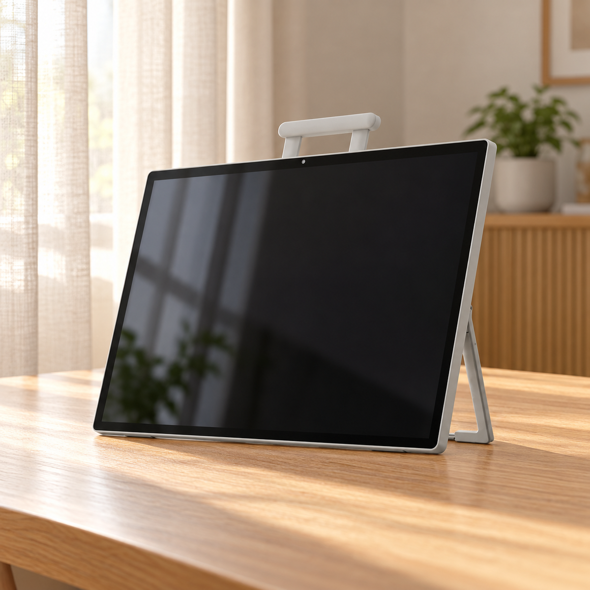 GREY Studio lifestyle | Porodo Naspanora Portable Smart Tablet - White | PDSSK245WH