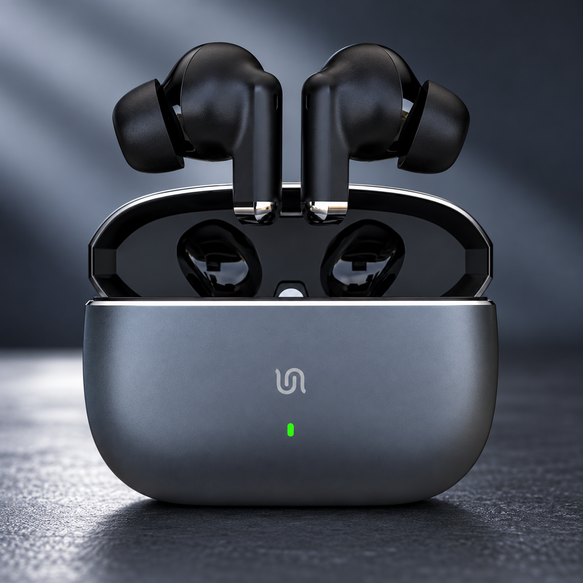 GREY Studio detail | Porodo Soundtec Jetpods Pro Earbuds Gen 4 True Wireless - Black | PDST2232ZK3