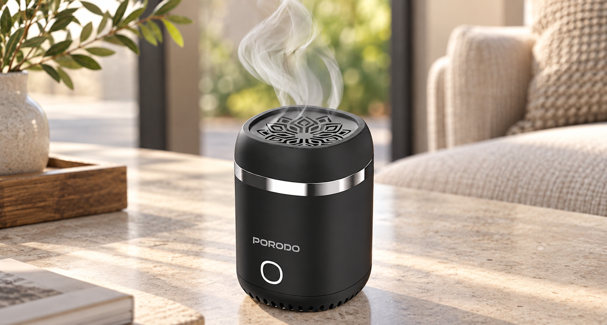 GREY Studio lifestyle | Porodo Lifestyle Dreams Mini Incense Burner - Black | PDWBIBSLBK