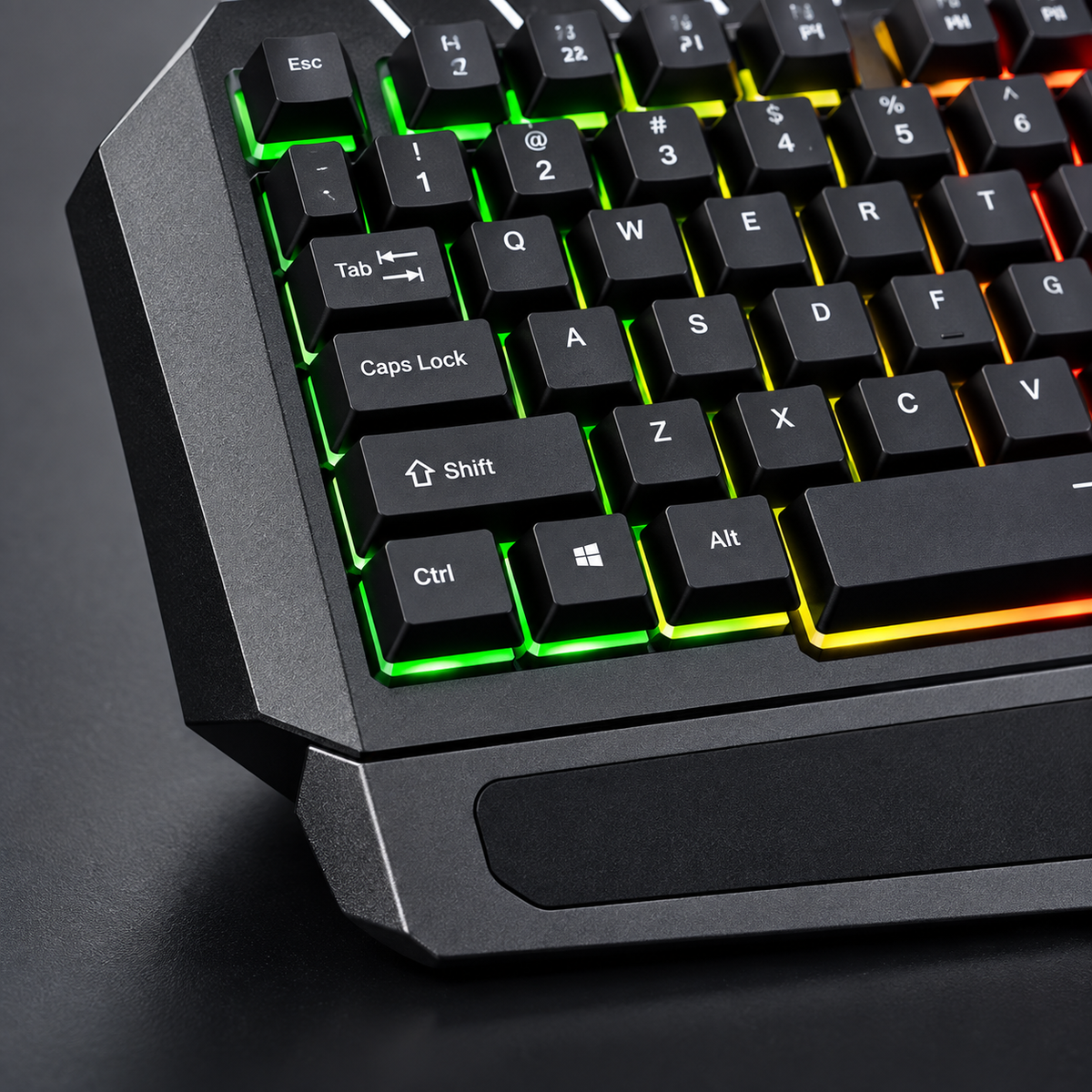 GREY Studio detail | Porodo Gaming Keyboard With powerful Metal Frame | PDX212-BK
