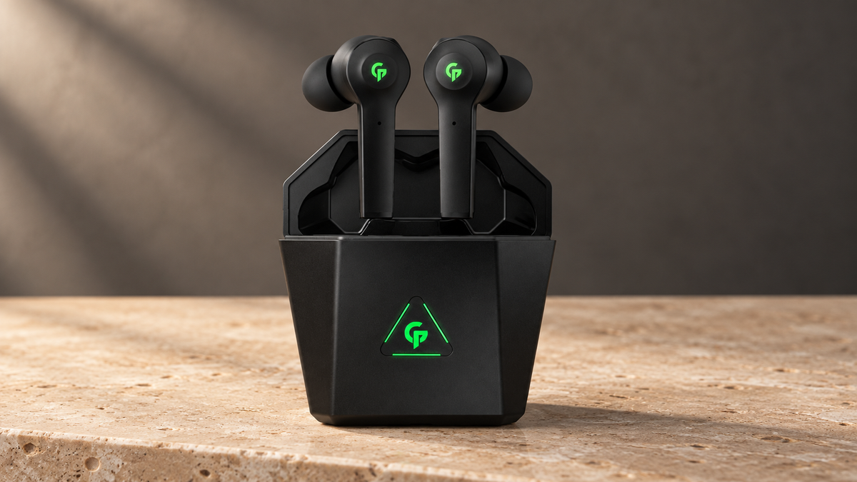GREY Studio editorial | Porodo Gaming True-Wireless Earbuds 300mAh | PDX412-BK