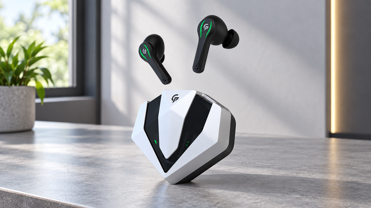 GREY Studio lifestyle | Porodo Gaming True Wireless Earbuds 400mAh | PDX413-SL