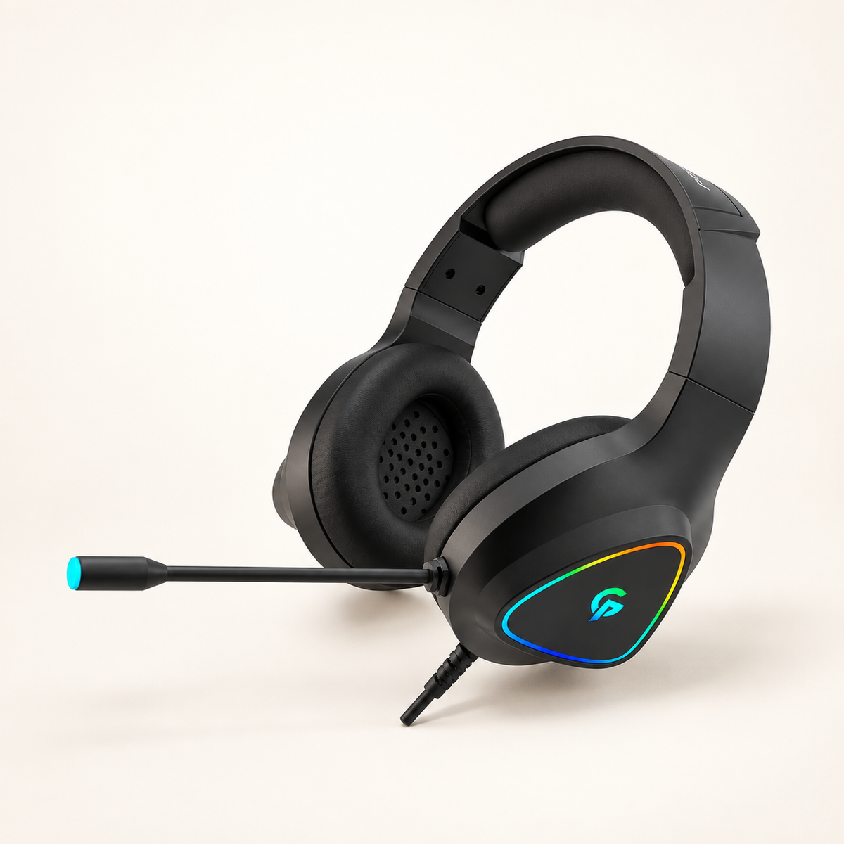 GREY Studio catalog | Porodo Gaming Headphone HD Sound with RGB - Black | PDX414BK