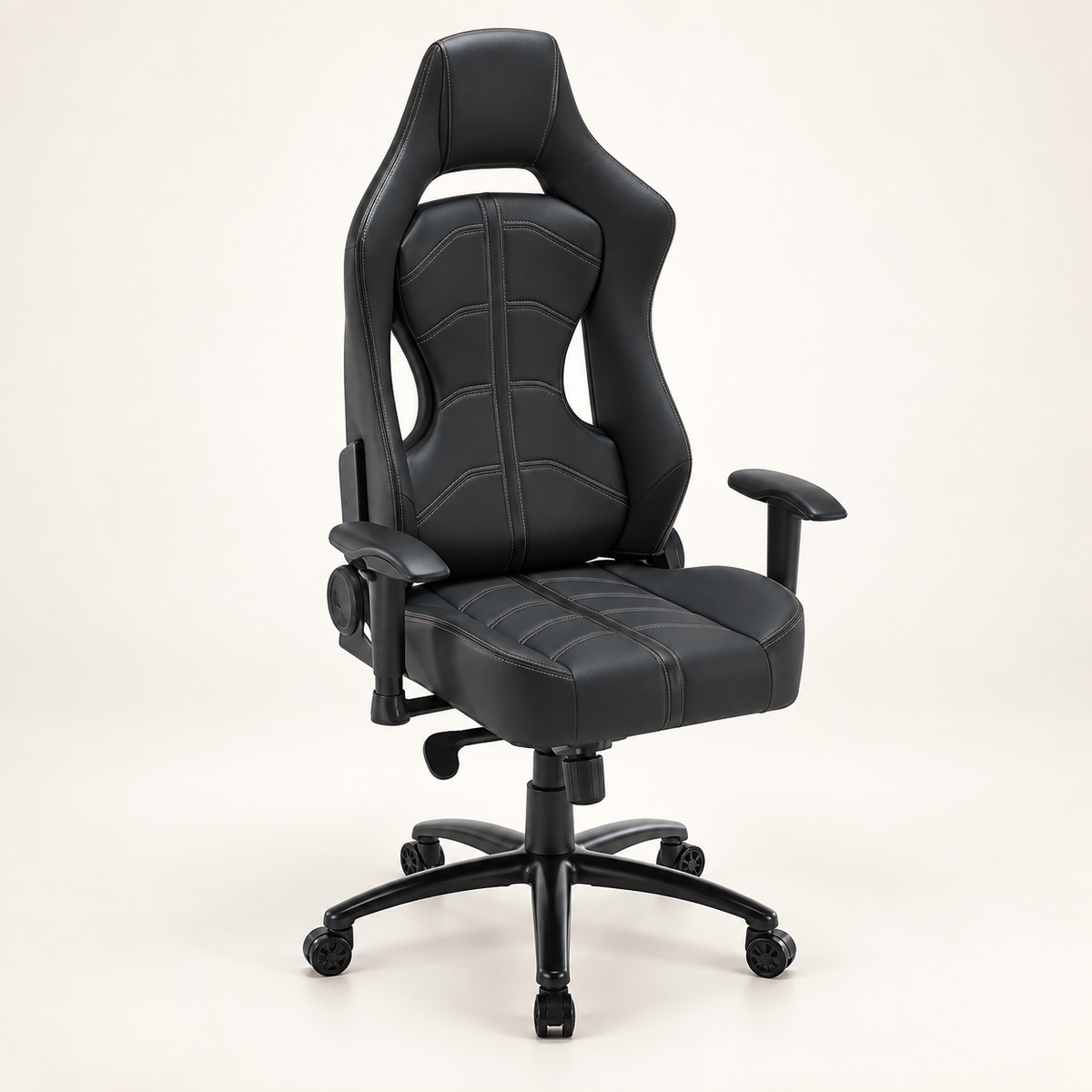 GREY Studio catalog | Porodo Gaming Predator Pro Chair Molded Backrest & Seat with 2D Armrest - Black/Orange | PDX530