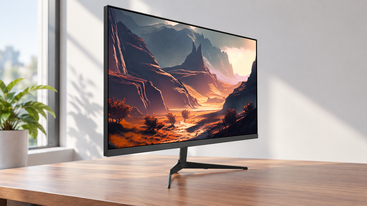 GREY Studio lifestyle | Porodo Gaming MT9701 Solution FHD/180Hz Monitor with RGB light - Black | PDX545