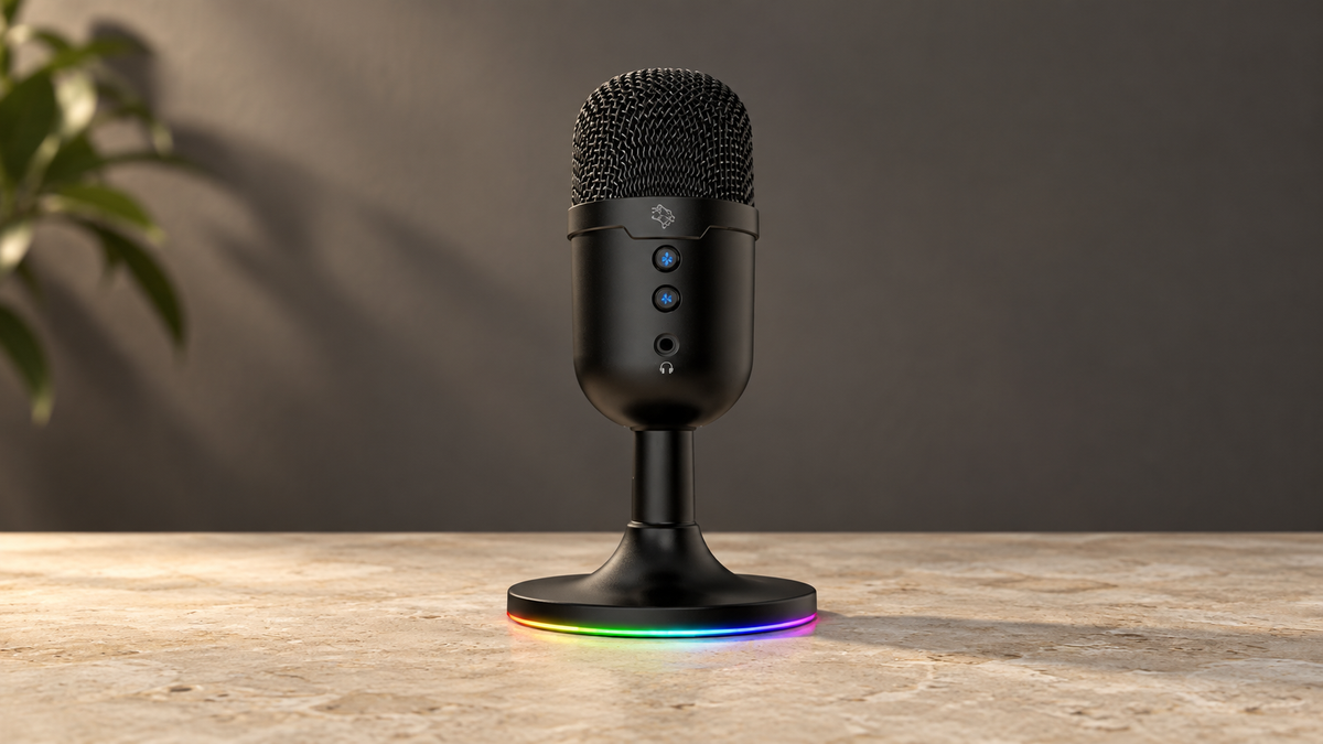 GREY Studio editorial | Porodo Gaming Omni-Directional USB Microphone - Black | PDX550