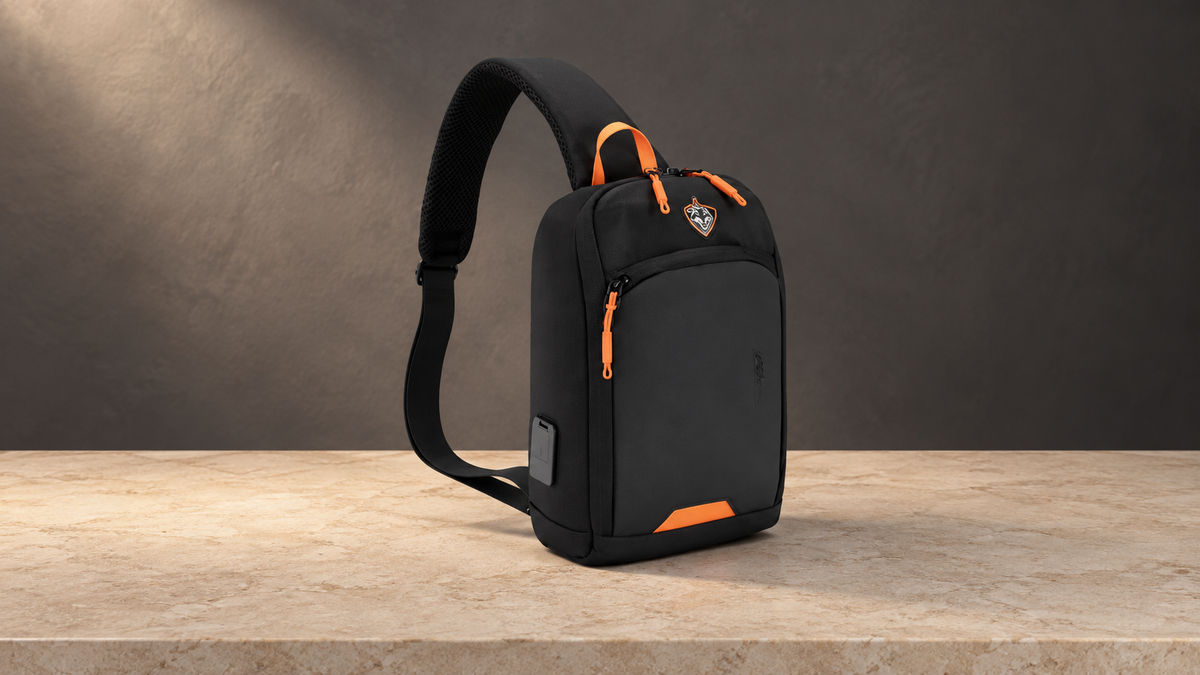 GREY Studio editorial | Porodo Gaming Crossbody Bag - Black | PDX557