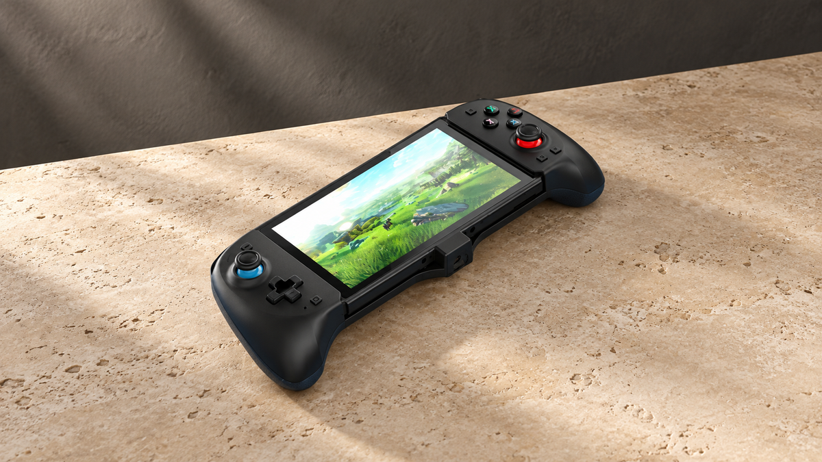 GREY Studio editorial | Porodo Gaming Switch Controller Gamepad Grip - Black | PDX612