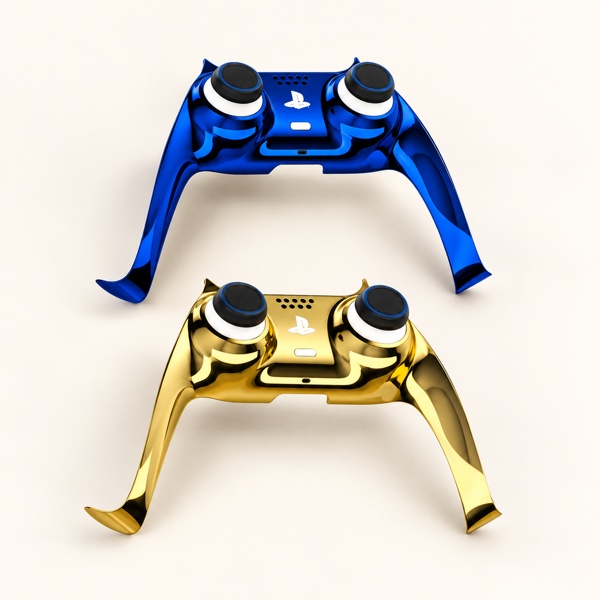 GREY Studio catalog | Porodo Gaming PS5 Controller Decorative Panel combo - Blue + Gold | PDX617-BG